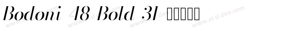 Bodoni-48-Bold-31字体转换