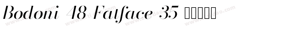 Bodoni-48-Fatface-35字体转换