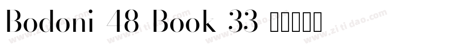Bodoni-48-Book-33字体转换