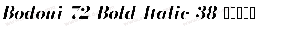 Bodoni-72-Bold-Italic-38字体转换