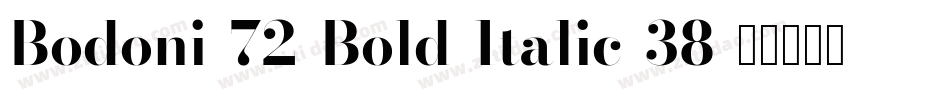 Bodoni-72-Bold-Italic-38字体转换
