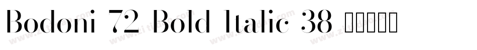 Bodoni-72-Bold-Italic-38字体转换