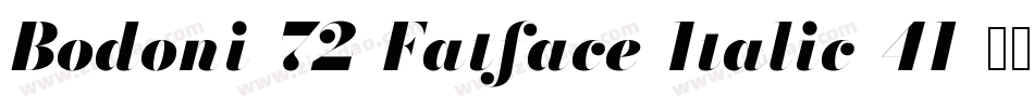 Bodoni-72-Fatface-Italic-41字体转换