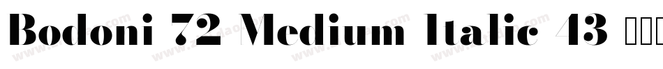 Bodoni-72-Medium-Italic-43字体转换