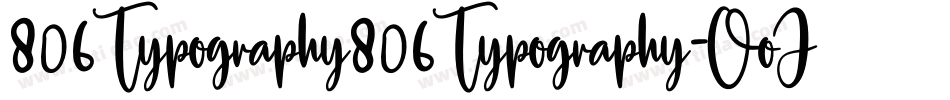 806Typography806Typography-OoJA字体转换