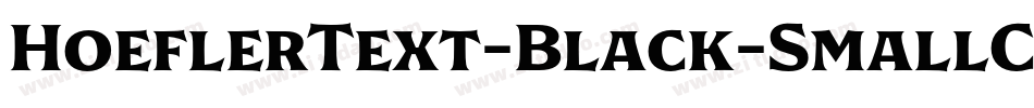 HoeflerText-Black-SmallCaps字体转换