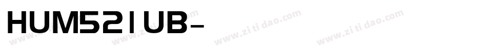 HUM521UB字体转换