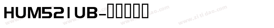 HUM521UB字体转换