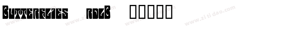 Butterflies-rdlB字体转换