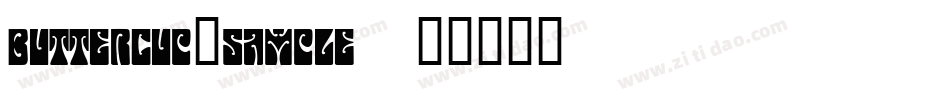 buttercup_sample字体转换