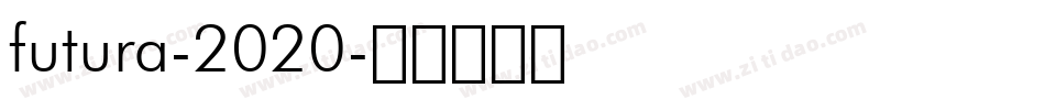 futura-2020字体转换