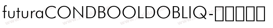 futuraCONDBOOLDOBLIQ字体转换