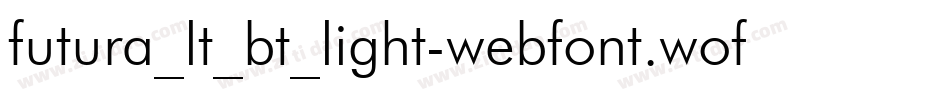 futura_lt_bt_light-webfont.woff字体转换