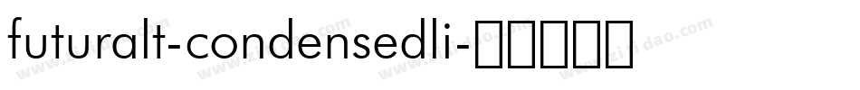 futuralt-condensedli字体转换