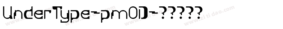 UnderType-pmOD字体转换