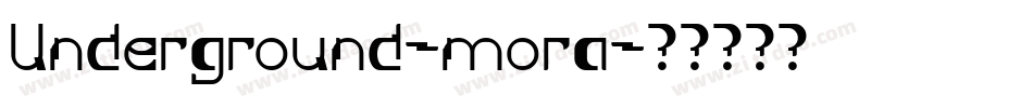 Underground-mora字体转换