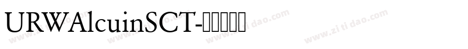 URWAlcuinSCT字体转换