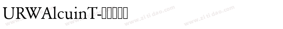 URWAlcuinT字体转换
