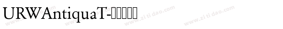 URWAntiquaT字体转换