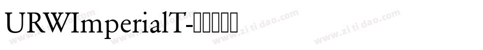 URWImperialT字体转换