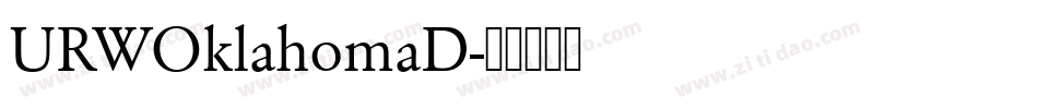 URWOklahomaD字体转换