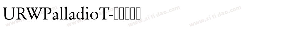 URWPalladioT字体转换