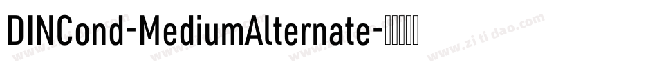 DINCond-MediumAlternate字体转换