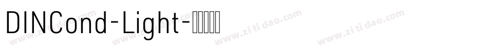 DINCond-Light字体转换