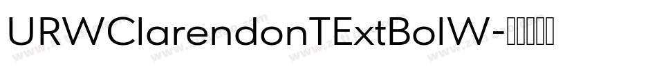 URWClarendonTExtBolW字体转换
