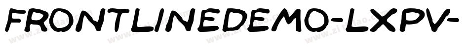Frontlinedemo-lxPV字体转换