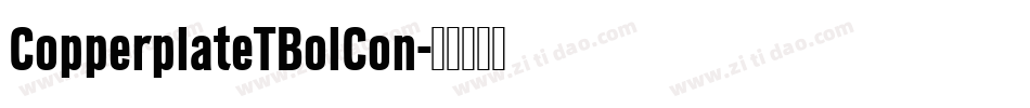 CopperplateTBolCon字体转换