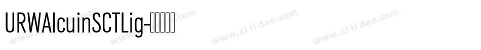 URWAlcuinSCTLig字体转换