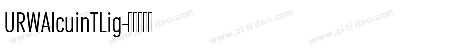 URWAlcuinTLig字体转换