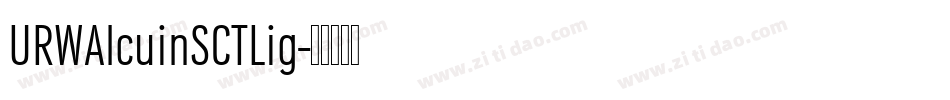 URWAlcuinSCTLig字体转换