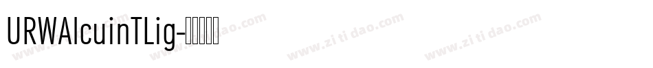 URWAlcuinTLig字体转换