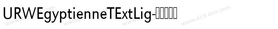 URWEgyptienneTExtLig字体转换