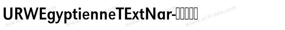 URWEgyptienneTExtNar字体转换