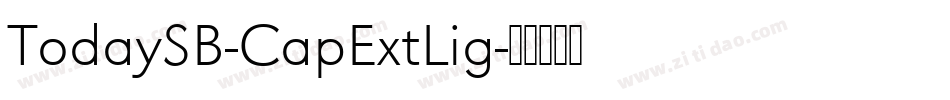 TodaySB-CapExtLig字体转换