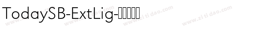 TodaySB-ExtLig字体转换