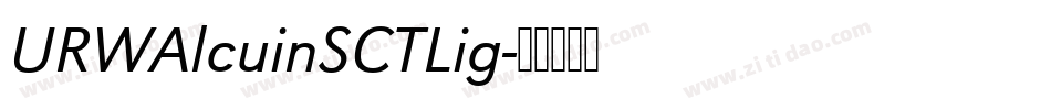 URWAlcuinSCTLig字体转换