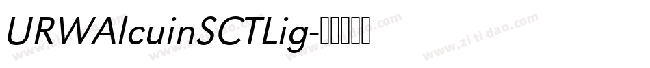 URWAlcuinSCTLig字体转换