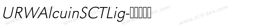 URWAlcuinSCTLig字体转换