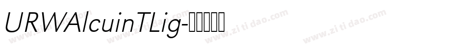 URWAlcuinTLig字体转换