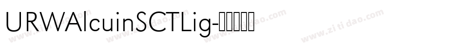 URWAlcuinSCTLig字体转换