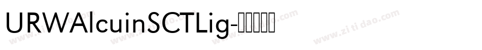 URWAlcuinSCTLig字体转换