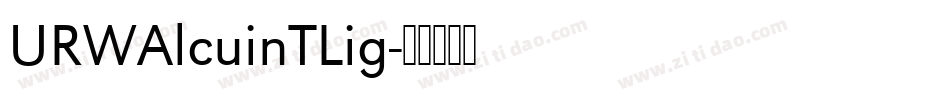 URWAlcuinTLig字体转换