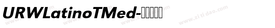 URWLatinoTMed字体转换