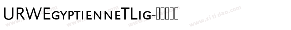 URWEgyptienneTLig字体转换