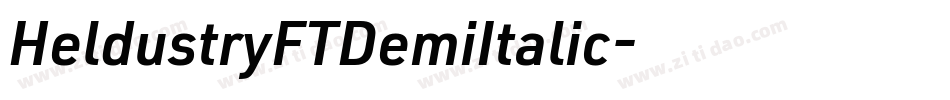 HeldustryFTDemiItalic字体转换