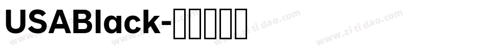 USABlack字体转换